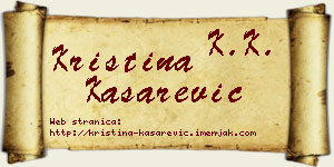 Kristina Kašarević vizit kartica